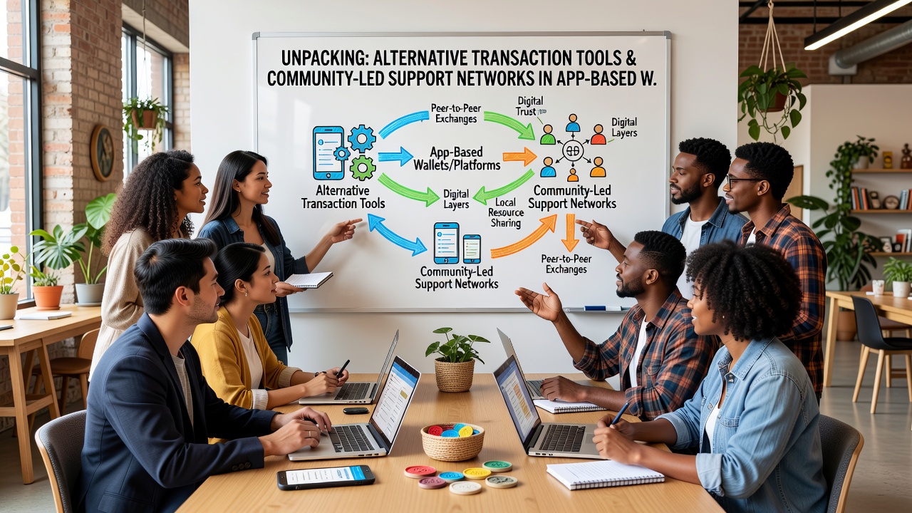 Screenshot-style image of a community forum discussing transaction tools and support resources in wagering apps